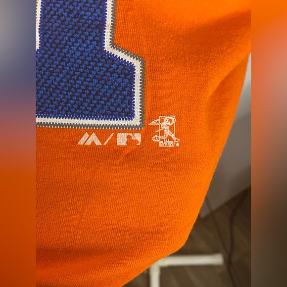 Men's Majestic Carlos Correa Orange Houston Astros Logo Official Name & Number T - Picture 3 of 4